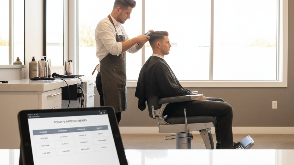 Which Barber Shop is Open Today in Glen Alpine for a Timed Appointment?